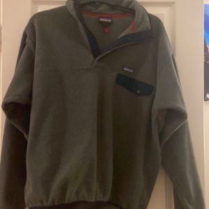 Patagonia Synchilla Grey and Dark Blue